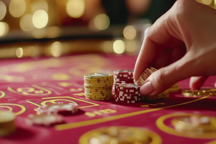 Live Sic Bo dealer rolling dice on sidney loto mobile screen